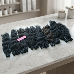 Raw Weaving Vietnamese Natural Color Hair Black Women <b>Cheap</b> Machine Double Weft Cuticle Aligned Deep Wave Human Hair <b>Extensions</b> - Product Image 1