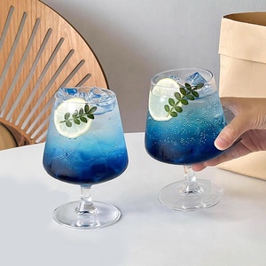Verre à liqueur, cognac, whisky, cocktail, bière, à pied, transparent, fait main, pour mariage, fête, bar, cadeau - Product Image 1