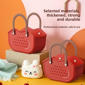 Cesta de Almacenamiento para Baño, Estilo Simple y Bonito, para Uso en el Hogar y Dormitorios, Diseñada para Niños y Niñas - Product Image 3