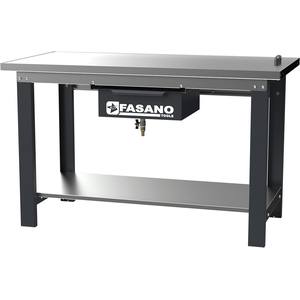 FASANO <b>Steel</b> <b>Workbench</b> 136cm B1.5 Heavy Duty Industrial Workshop Table With Storage Shelf - Product Image 1