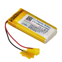 Baterai Isi Ulang Semi-solid State 3.7V 300mAh-1500mAh Konektor PCM JST CE LiNiMnCoO2 Katoda Suhu Operasi 0~45/0-20~60