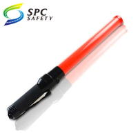 Offres Spéciales multifonctionnel 54cm rechargeable contrôle de la circulation voyant clignotant de sécurité baguette de signal d'avertissement Led bâton de circulation