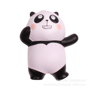 Cute Cartoon Panda Stress Relief Toy Plastic <b>Squishy</b> Desk Decor Gift - Product Image 2