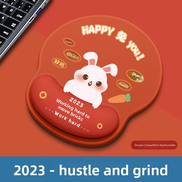 New silicone mouse pad wholesale cute cartoon wrist pad small female office desk pad anti slip wrist protection soft pad