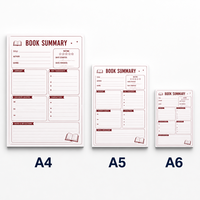 Blocs-notes de planification quotidienne A4 A5 A6, blocs-notes personnalisés imprimés en couleur avec logo, suivi budgétaire pour usage au bureau, fournitures scolaires