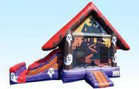 Combo maison gonflable hantée de 22 pieds pour la location commerciale et de fête de videur de Noël