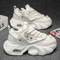 2025 nouveau automne polyvalent respirant à semelles épaisses Patchwork à la mode hauteur augmentant sport chaussures décontractées pour hommes