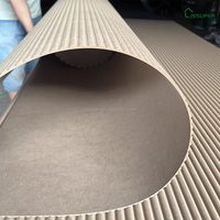 Panneaux muraux 3D flexibles en MDF, ondulés, blancs, apprêtés, panneaux de pliage, panneaux à motifs