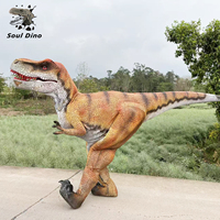 Costume de dinosaure T-rex réaliste, accessoires de dinosaures animatroniques sur mesure à vendre