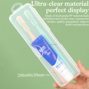 SUNSHING Factory <b>Toothbrush</b> <b>Case</b> <b>With</b> Drain Trough Portable Travel <b>Toothbrush</b> Storage Box For Business Trip Oral Care Container - Product Image 3