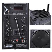Altavoz Bluetooth CQA de 12 Pulgadas y 300W, el Mejor Altavoz con Ruedas para Fiestas al Aire Libre, Fácil de Transportar