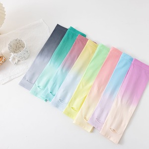 Compports nylon đi xe đạp cánh tay Bìa biểu tượng tùy chỉnh thể thao thoáng khí UV mặt trời bảo vệ cánh tay tay áo với ngón tay cái lỗ - Product Image 1