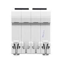 Interruptor automático miniatura (MCB) de corriente continua TOMZN 4P DC 1000V, 3A 6A 10A 16A 20A 25A 32A 40A 50A 63A para sistema solar fotovoltaico.