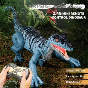 รถบังคับวิทยุไร้สาย 2.4G รุ่นมินิ ไดโนเสาร์เวโลซิแรปเตอร์ ไทแรนโนซอรัส เร็กซ์ สำหรับเด็ก พร้อมเสียงและไฟจำลอง 5 ทิศทาง ผลิตจากพลาสติก - Product Image 3