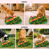 Tapis de recherche de friandises en peluche pour chien de 50 cm, pour la stimulation olfactive et la recherche de nourriture