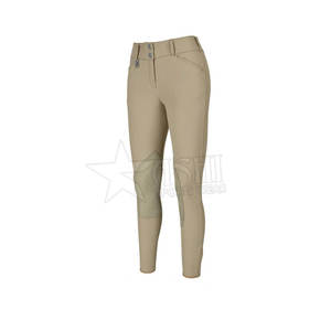 Culotte d'équitation OEM de haute qualité pour femmes en silicone avec poches antidérapantes pantalon d'équitation à haute élasticité vêtements de qualité - Product Image 1