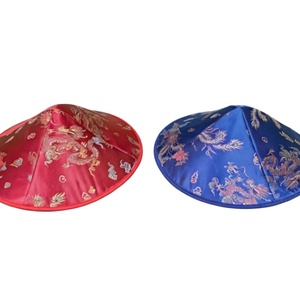Sombrero Cónico Bordado con Dragón Chino, Estilo Tradicional Asiático para Fiestas y Eventos Culturales - Product Image 5
