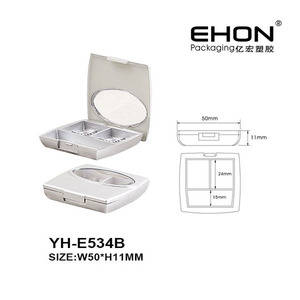 Square <b>Compact</b> Case With Window Custom Empty Eyeshadow Blush Powder Palette Plastic Cosmetic Eye Shadow Packaging Box - Product Image 3