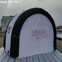 Scène DJ portable, cabine de bar DJ gonflable avec lumières colorées pour les boîtes de nuit, les événements et la location commerciale