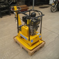 Compacteur à plaque diesel FURD, compacteur à plaque portatif, outil de compactage rapide pour le remblaiement des fondations routières