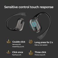 Casque Sportif Sans Fil MINISO MS101 AI, Réduction de Bruit ENC, Étanche IPX5, Commande Tactile, Écran LED, Casque de Traduction