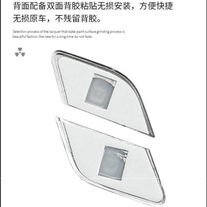 Bande de garniture intérieure Mercedes-Benz pour GLE GLS 2020, boutons de déverrouillage, poignée de porte en ABS électroplaqué, couvercle décoratif - Product Image 5