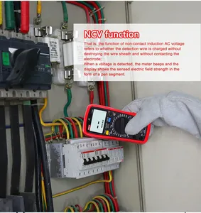 Multímetro Digital UNI-T UT890D+ de 6000 Lecturas, Medidor Manual de Frecuencia, Temperatura, Voltaje, Amperímetro AC, DMM, Probador de Capacitores, NCV - Product Image 4