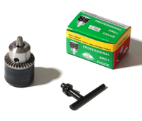 Mandrin de perceuse sans fil filaire à impact électrique en acier 3/8-24UNF avec accessoires d'outils sans fil de capacité 1.5-10mm avec clé dans la boîte