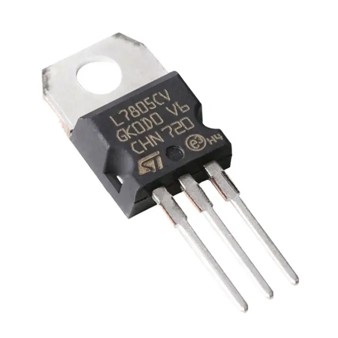 L7805CV Circuitos de potência Padrão Regulador Pos 5V 1.5A 3-Pin(3 + Tab) TO-220 Componente eletrônico Circuitos integrados L7805CV