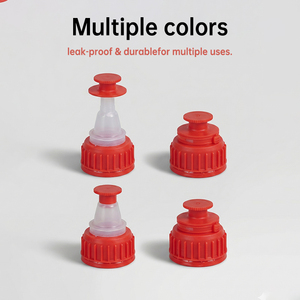 Bouchon à <span class=keywords><strong>bec</strong></span> rétractable en PEHD de 45 mm avec longue gaine, couvercle à vis en plastique anti-fuite pour bidon d'huile moteur, d'additif ou de liquide antigel - Product Image 4