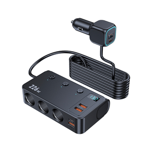226W 9IN1 1-meter Extension <b>Cable</b> Newly Upgraded Gan Chip Dual PD Ports Simultaneous <b>Charging</b> of Multiple Products Car Charger - Product Image 1