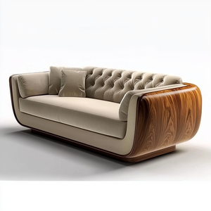 Confort Sala de estar Sofás Muebles Lujo Moderno Tela Sal Muebles Conjunto Nuevo Diseño Botón Conjuntos de sofás seccionales para <span class=keywords><strong>la</strong></span> venta - Product Image 6