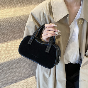 Mini sac à main rétro pour femme avec double poignée et bandoulière, décontracté et polyvalent - Product Image 1