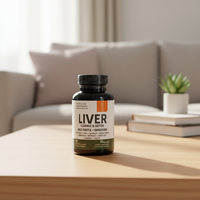 Acorn Whale Soutien Détoxifiant et Réparateur du Foie, Complément Herbal à base de Chardon-Marie et Racine de Pissenlit, 70 Capsules, Santé Hépatique, Adulte, GMP
