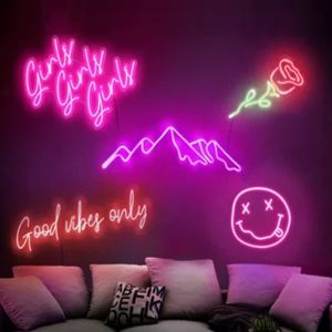 웨딩 및 파티 홈 데코를위한 MOQ 사용자 정의 로고 발광 다이오드 네온 라이트 없음 독특한 조명 디자인 - Product Image 6