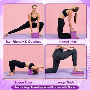 EVA <b>Yoga</b> Block Brick High Density Foam Fitness Gym <b>Pilates</b> Exercise Stretching Block 280g Camo Pattern 17 Colors Custom - Product Image 2