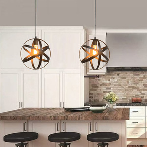 French Light Luxury AncientxStyle Ironwork Dining Room Chandelier Zhongshan Lamps American Country Living Table Lamp Retro I - Product Image 3