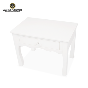 <b>Small</b> <b>White</b> Wooden Nightstand with Drawer for Kids Bedroom Furniture Minimalist Bedside End <b>Table</b> with Wood Legs - Product Image 4