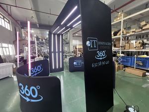 Cabina de Fotos <span class=keywords><strong>360</strong></span> con Luces LED, Cabina de <span class=keywords><strong>Video</strong></span> para Bodas, Eventos, <span class=keywords><strong>Alquiler</strong></span> para Fiestas, con Logotipo Personalizado - Product Image 4