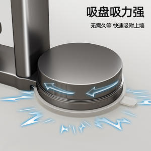 Support de rangement mural en forme de L pour ustensiles de cuisine, avec ventouse, pour spatules, cuillères et planches à découper - Product Image 4