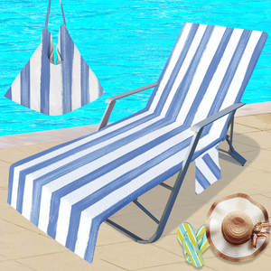 Serviette de <span class=keywords><strong>piscine</strong></span> Chaise longue housse de chaise de plage serviette en microfibre serviette de plage surdimensionnée personnalisée sans sable avec poches latérales - Product Image 2
