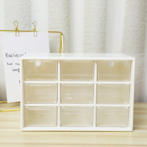 <strong>Mini</strong> Plastic Desk Craft Organizer Storage with Removable 9 <strong>Drawers</strong> for DIY Crafts and Jewelry - Product Image 6