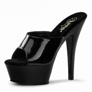 Zapatillas de plataforma de tacón alto extremo para mujer, tallas grandes 44, 45, 46, estilo stripper, para ocasiones especiales. - Product Image 1