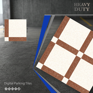 Carreaux de sol en porcelaine rustique mate 400x400mm, antidérapants, 12mm, pour extérieur, usage intensif, fabriqués en Inde - Product Image 4