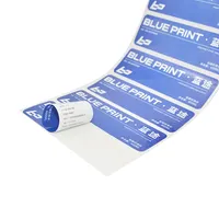 Adesivi adesivi stampati su entrambi i lati autoadesivi impermeabili personalizzati rotolo di etichette Bopp in vinile bianco per produttore di bottiglie d'acqua
