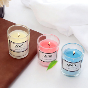 Candela Profumata Molly Glory in Vaso di Vetro con Logo Personalizzato, Cera di Soia di Alta Qualità, Regalo di Nozze - Product Image 3