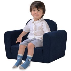 Simple Portable Modern Corduroy Fabric Toddler Chair Folded Kids Armchair Soft Cushion for 3 Years <b>Foam</b> Sofa for Dining Playroom - Product Image 4