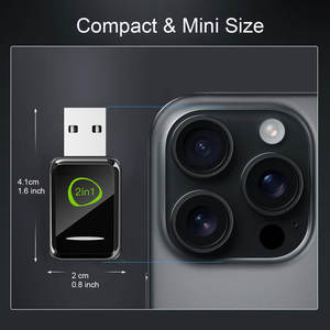 Adaptador Inalámbrico Carplay 2 en 1 Caja Ai Inalámbrica Carplay Mini Dongle USB Inteligente Easyconnect Car Play Box para Apple - Product Image 5