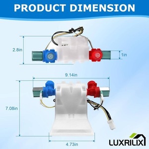 Valve d'entrée pour lave-linge W10144820, W10311458, W10140911, 120V, électrique, en plastique, accessoire facile à installer - Product Image 3