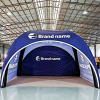 Tente publicitaire gonflable portable en PVC - Imperméable, réutilisable, taille personnalisable, impression UV, pompe à air électrique alimentée par prise, pour extérieur